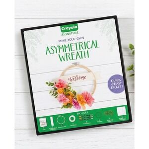 Crayola Signature Make Your Own Asymmetrical Wreath DIY Craft Kit NIB